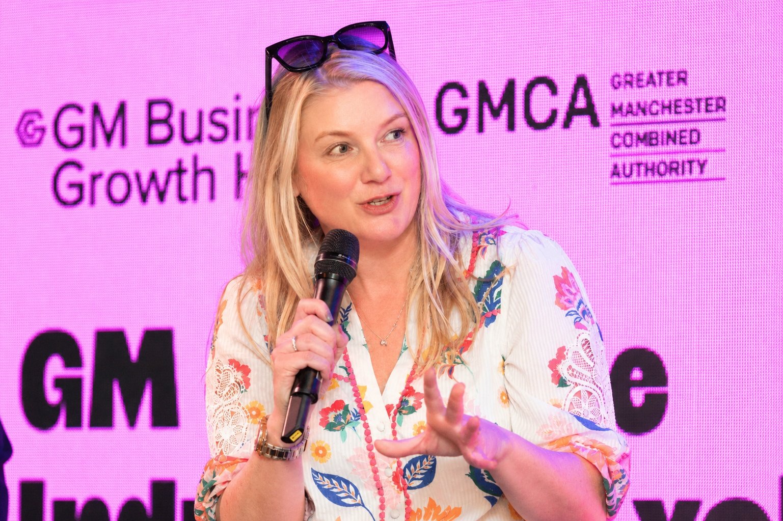 Amy Wild speaking on a GMCA panel